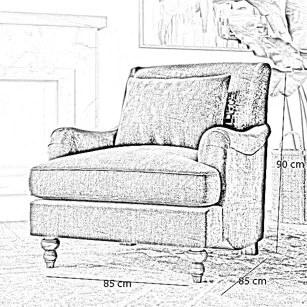 كرسي خشب زان، 85*85*90 سم