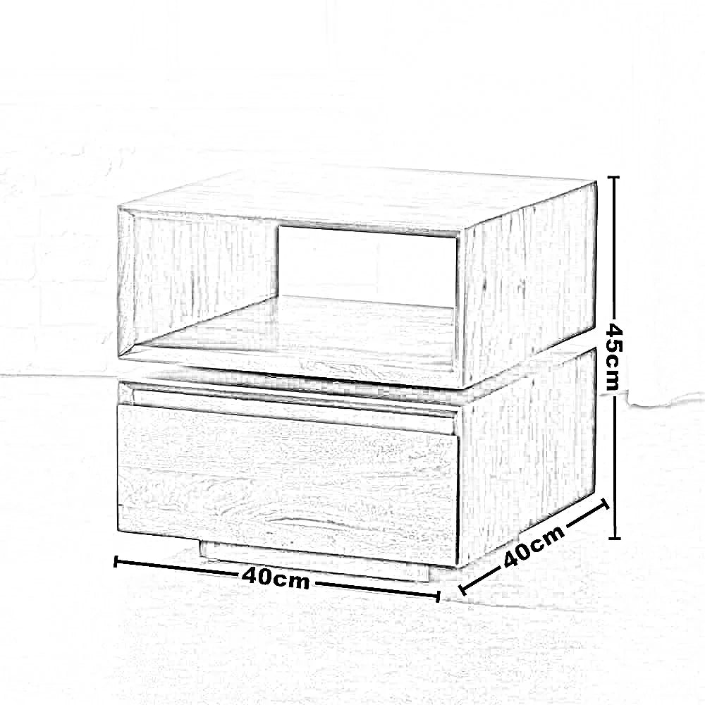 كومود ام دي اف، 40*40*45 سم