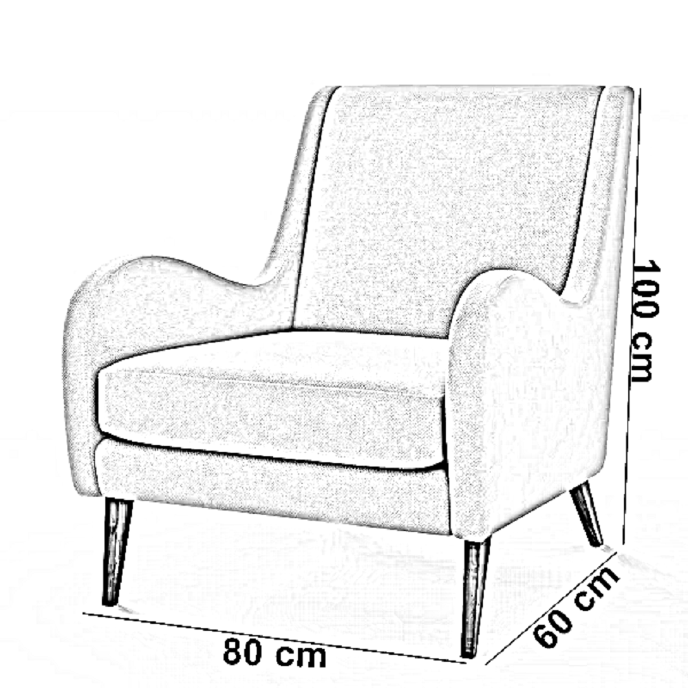 كرسي خشب زان، 80*60*100 سم