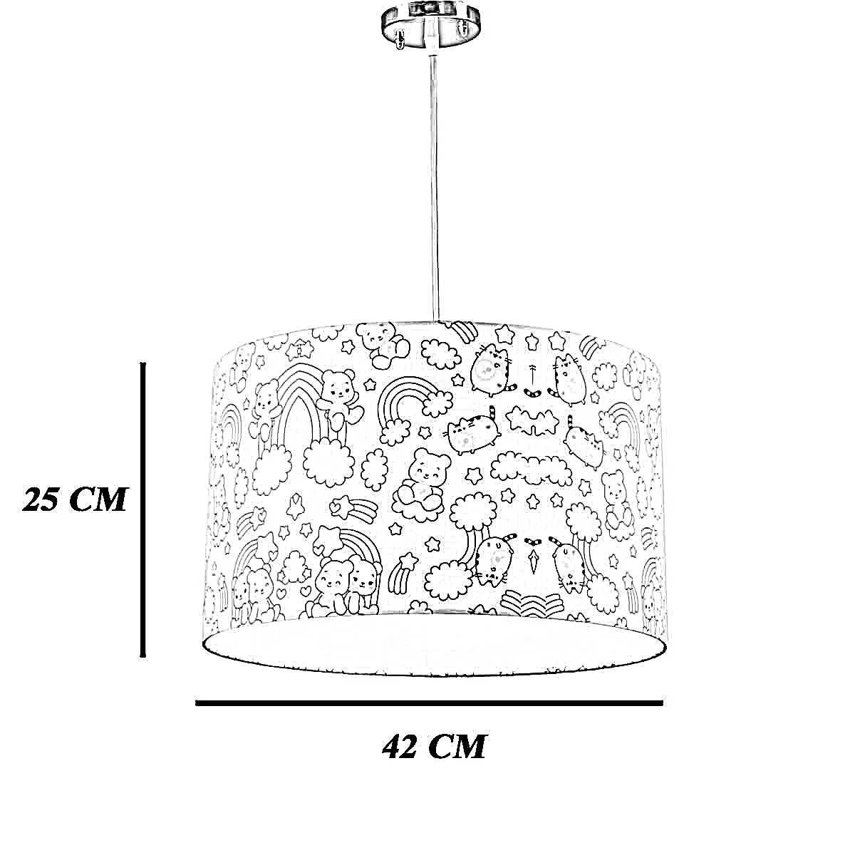 نجفة قماش، 42*25 سم