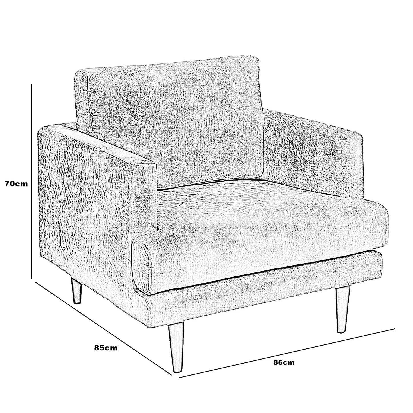 كرسي خشب زان ، 85*85*70 سم