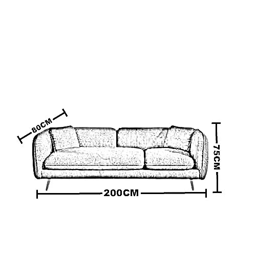 كنبة خشب زان، 200*80*75 سم