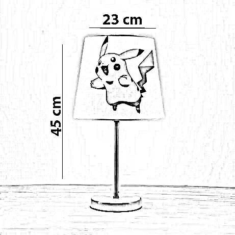 أباجورة أطفال معدن، 23*45 سم