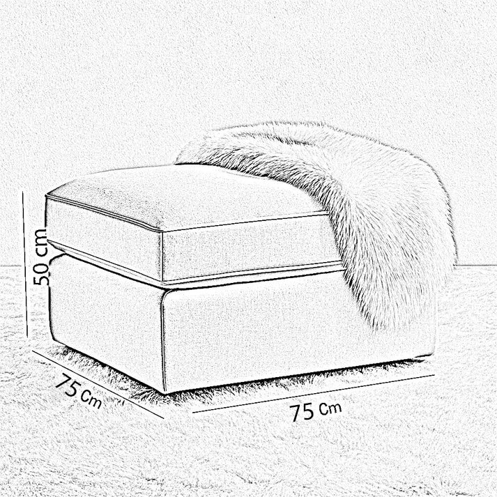 ركنة مع بف خشب زان، 290*85*75 سم