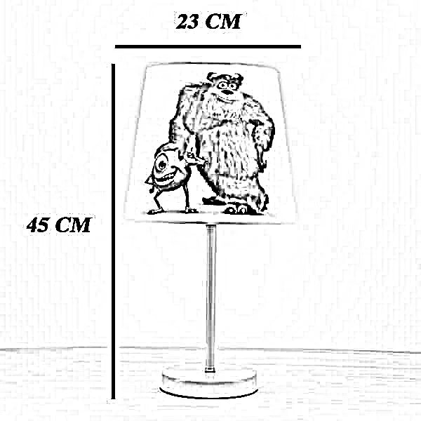 أباجورة أطفال معدن، 23*45 سم