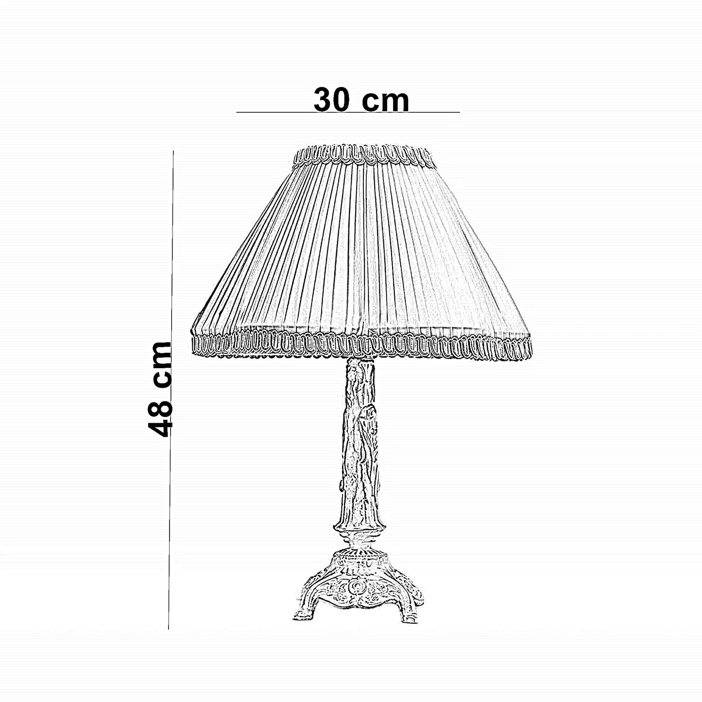 أباجورة ألمنيوم، 30*48 سم