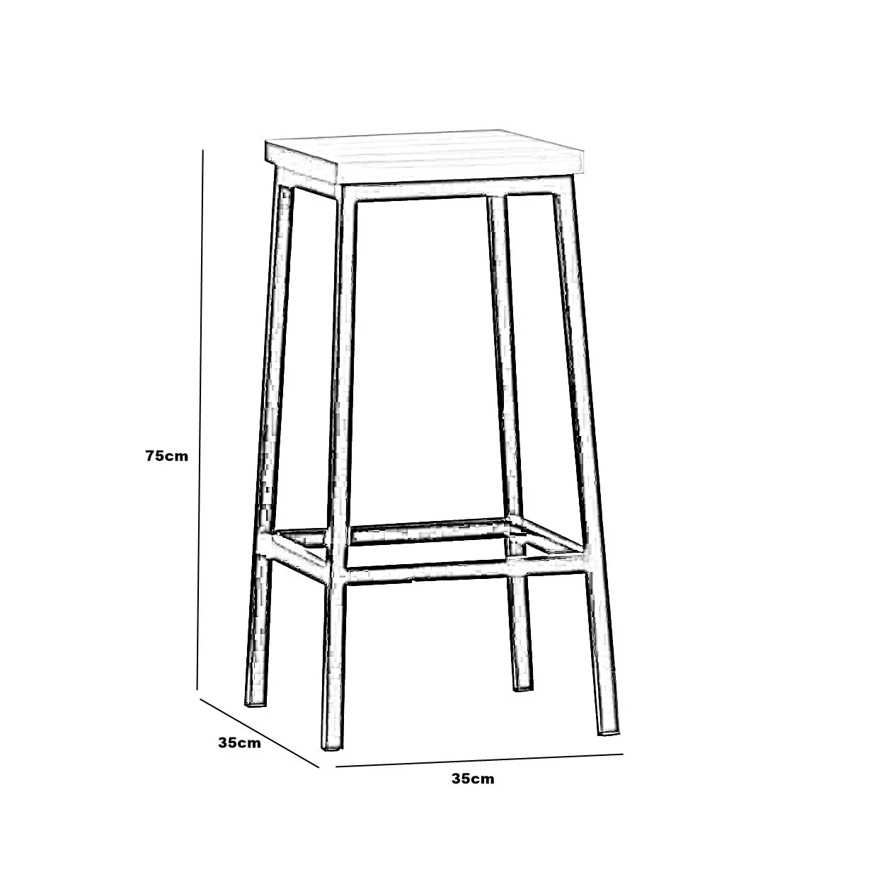 كرسي بار 35*35*75 سم