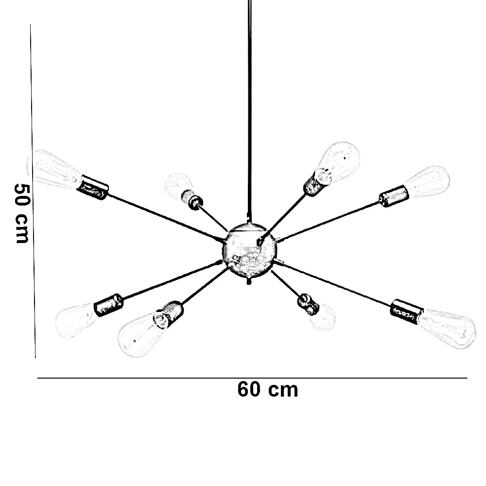 نجفة ستيل، 60*50 سم