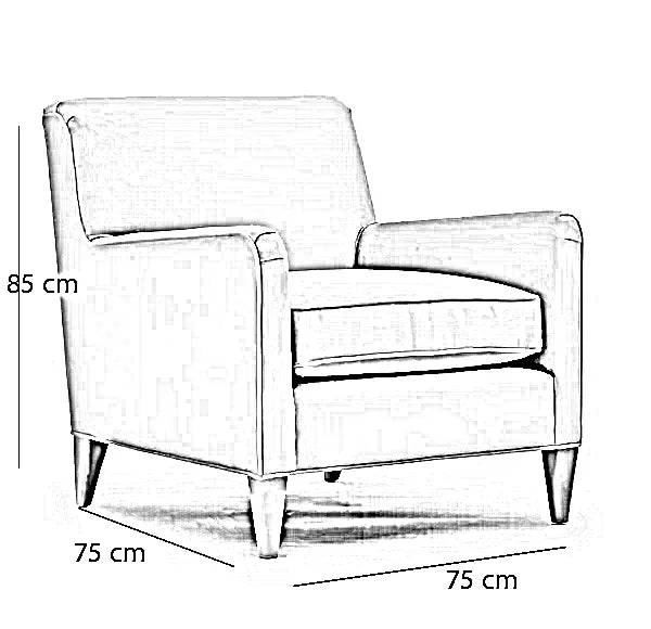 كرسي خشب زان، 75*75*85 سم