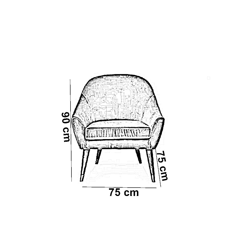 كرسي خشب زان، 75*75*90 سم