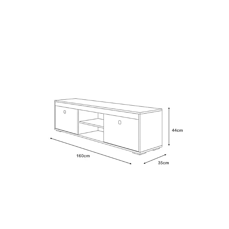 ترابيزة تليفزيون ام دي اف، 160*35*44 سم