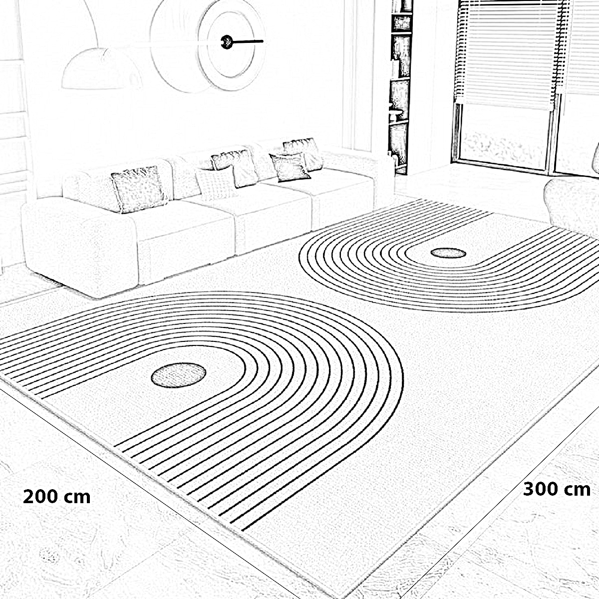 سجادة قطن و حرير، 200*300 سم