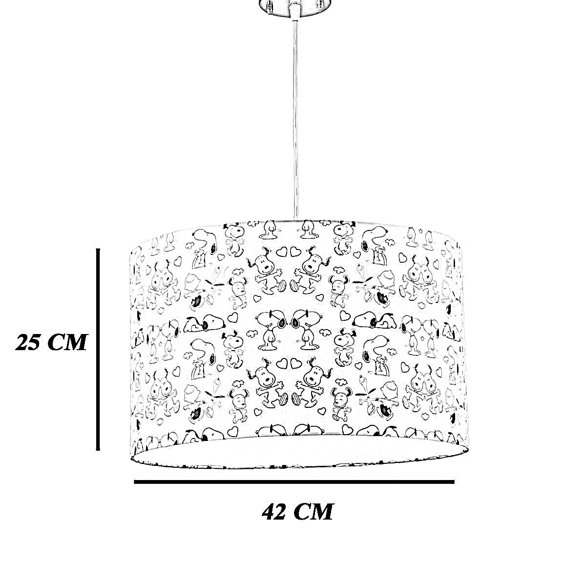 نجفة قماش، 42*25 سم