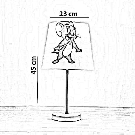 أباجورة أطفال معدن، 23*45 سم