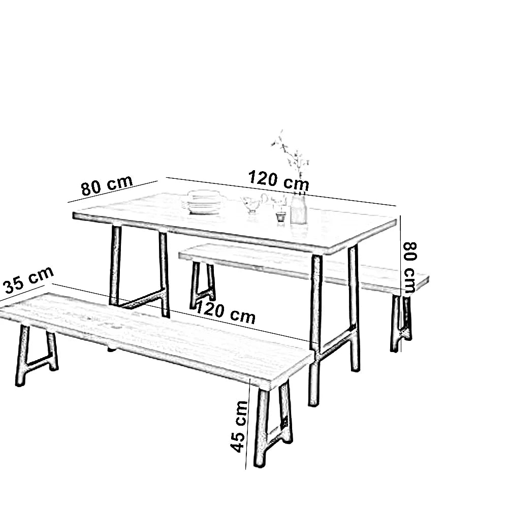 طقم سفرة ستيل، 3 قطع