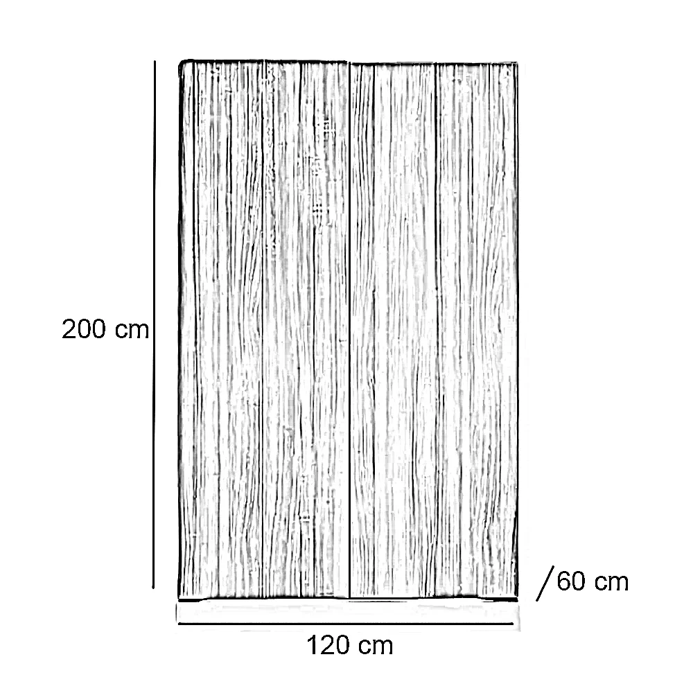 دولاب خشب ام دي اف، 120*60*200 سم