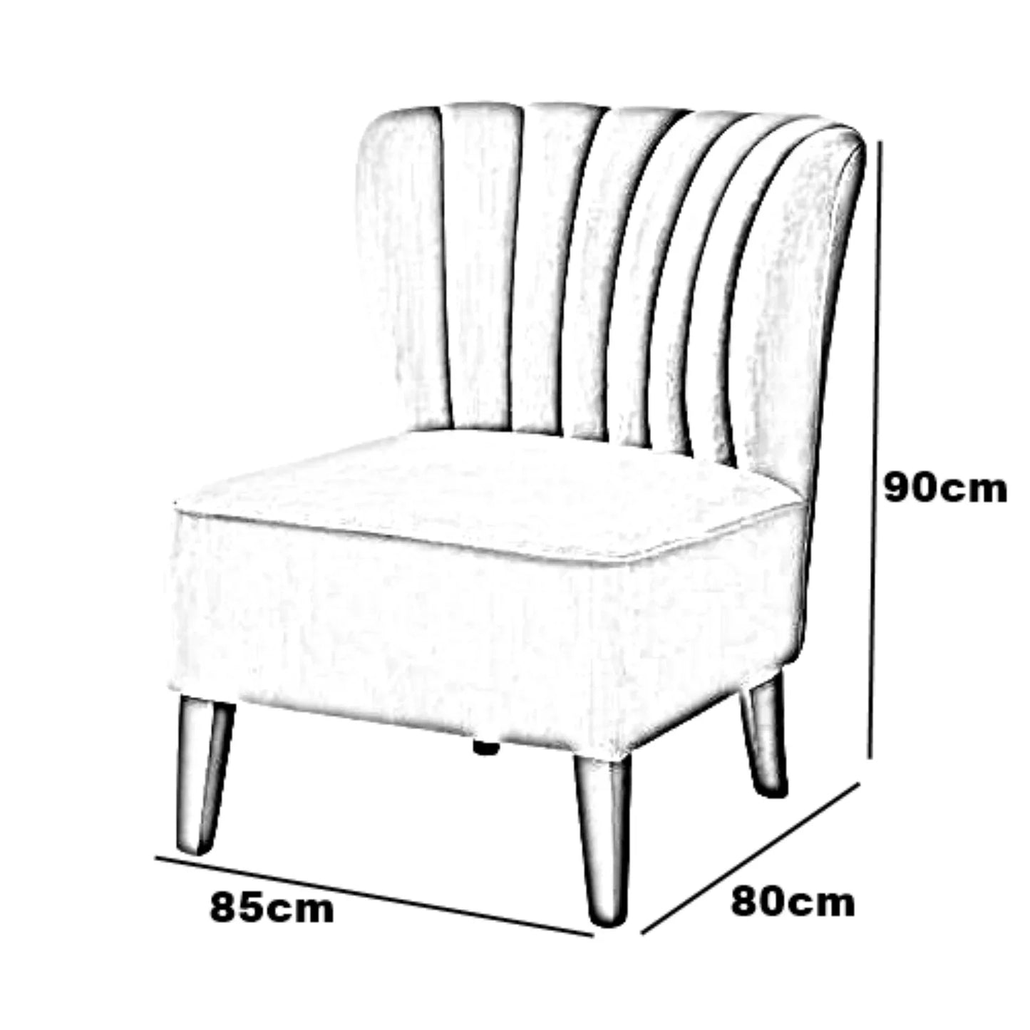 كرسي خشب زان، 85*80*90 سم