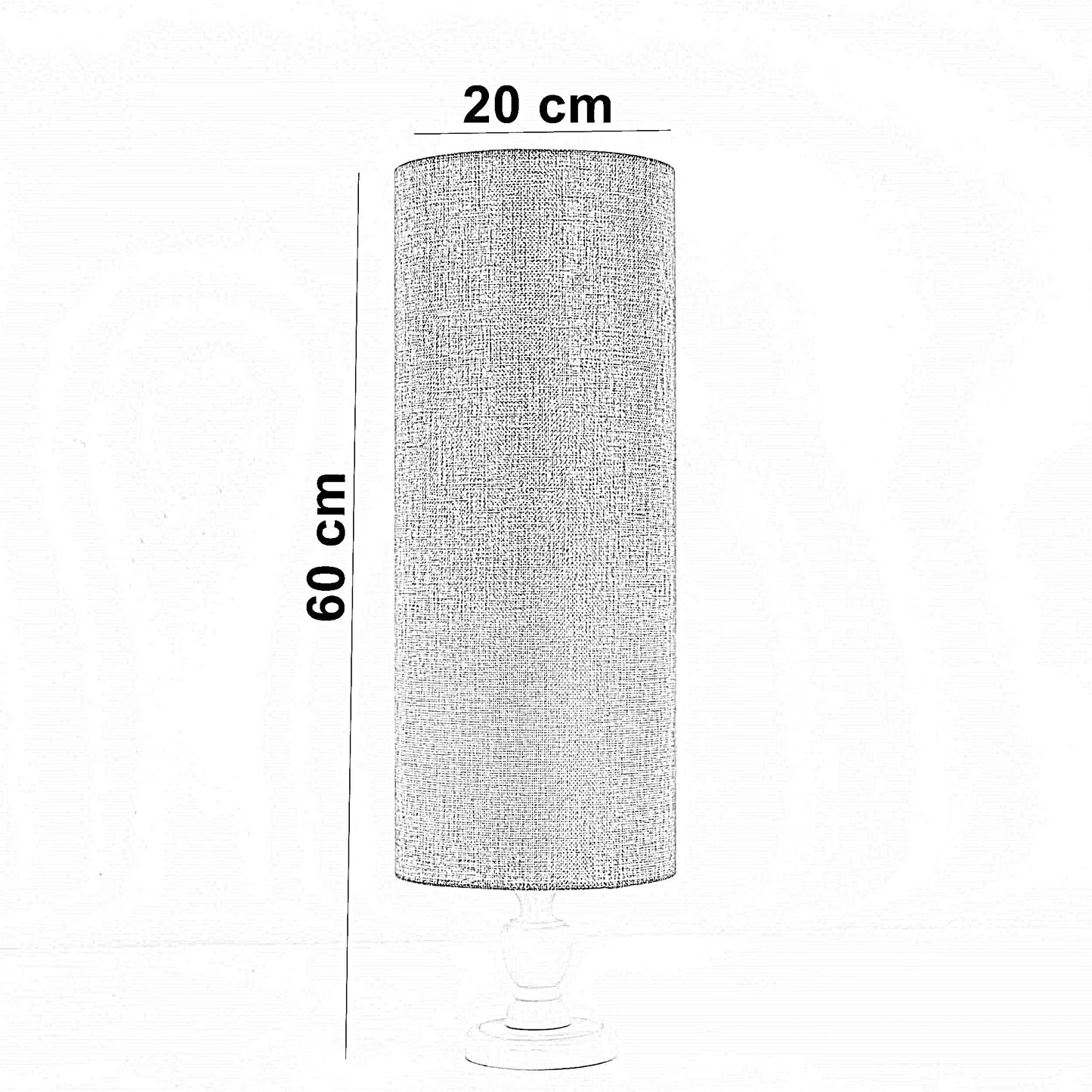 أباجورة قماش، 20*60 سم