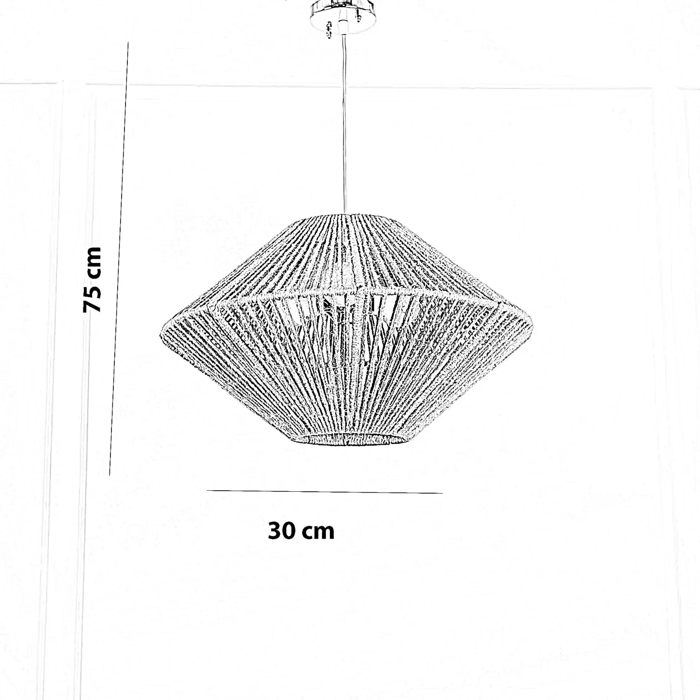 نجفة قماش، 30*75 سم