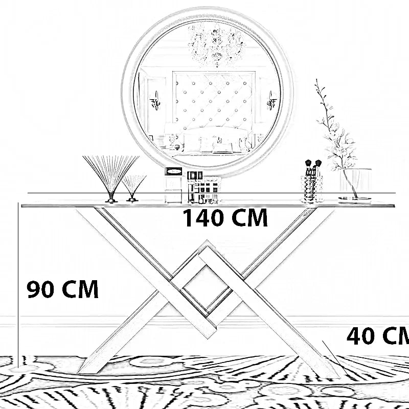 كونسول معدن، 140*40*90 سم