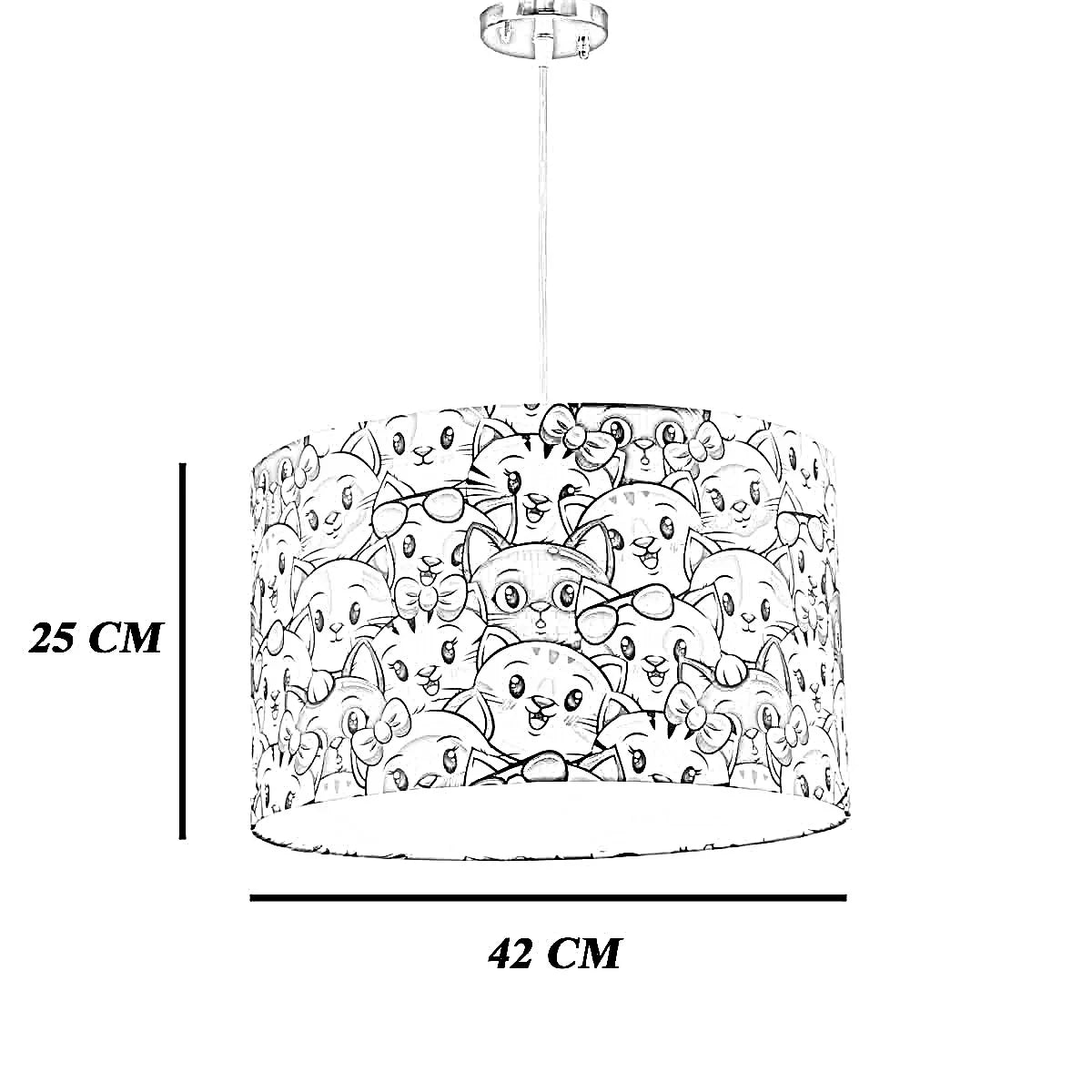 نجفة قماش، 42*25 سم