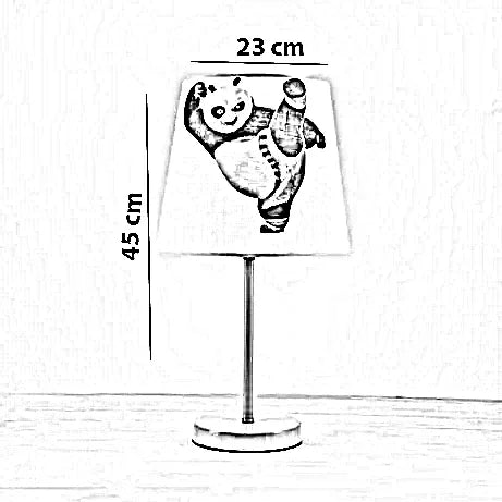 أباجورة أطفال معدن، 23*45 سم