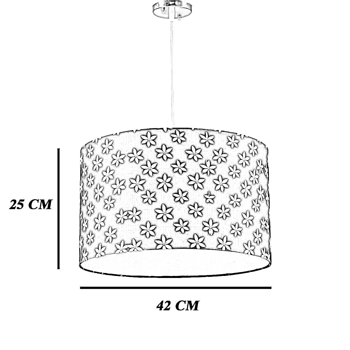 نجفة قماش، 42*25 سم