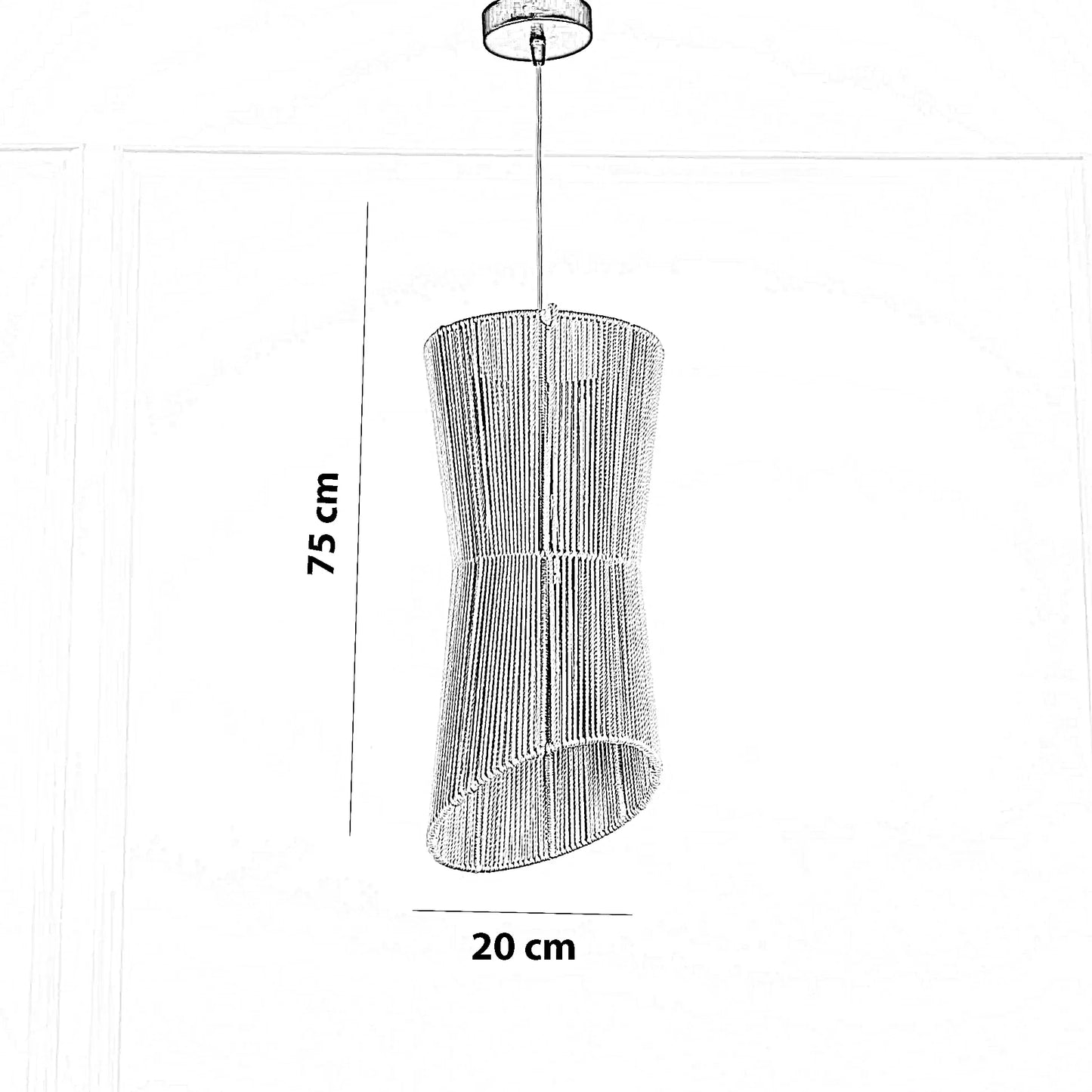 نجفة قماش، 20*75 سم