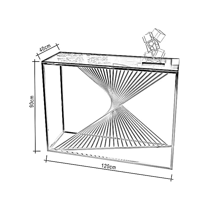 كونسول ستيل مع مرايا، 120*40*90 سم