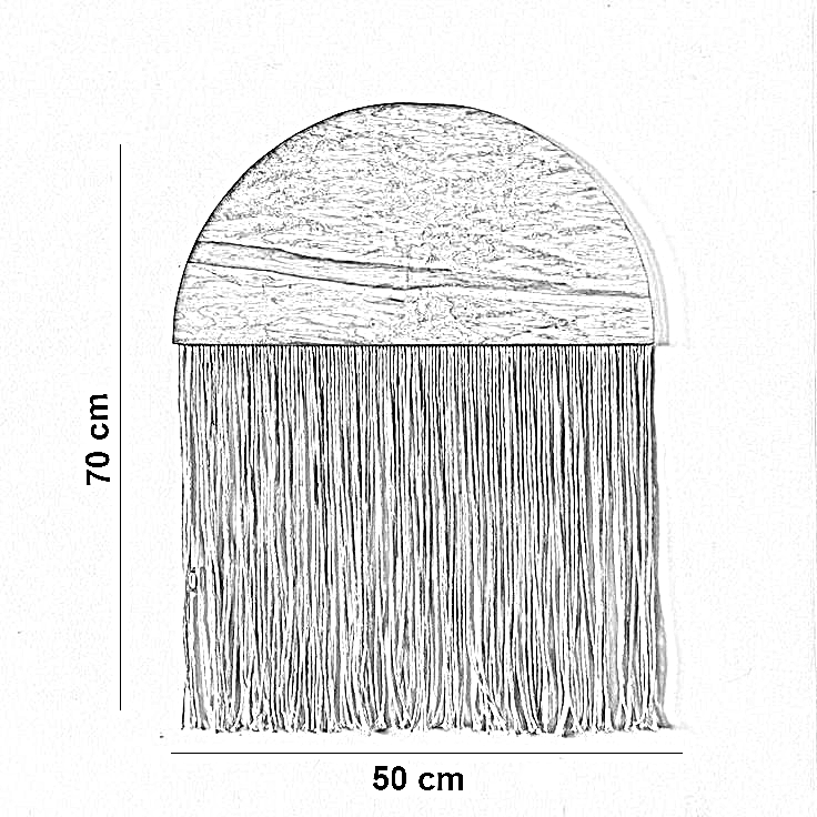 مكرمية، 50*70 سم