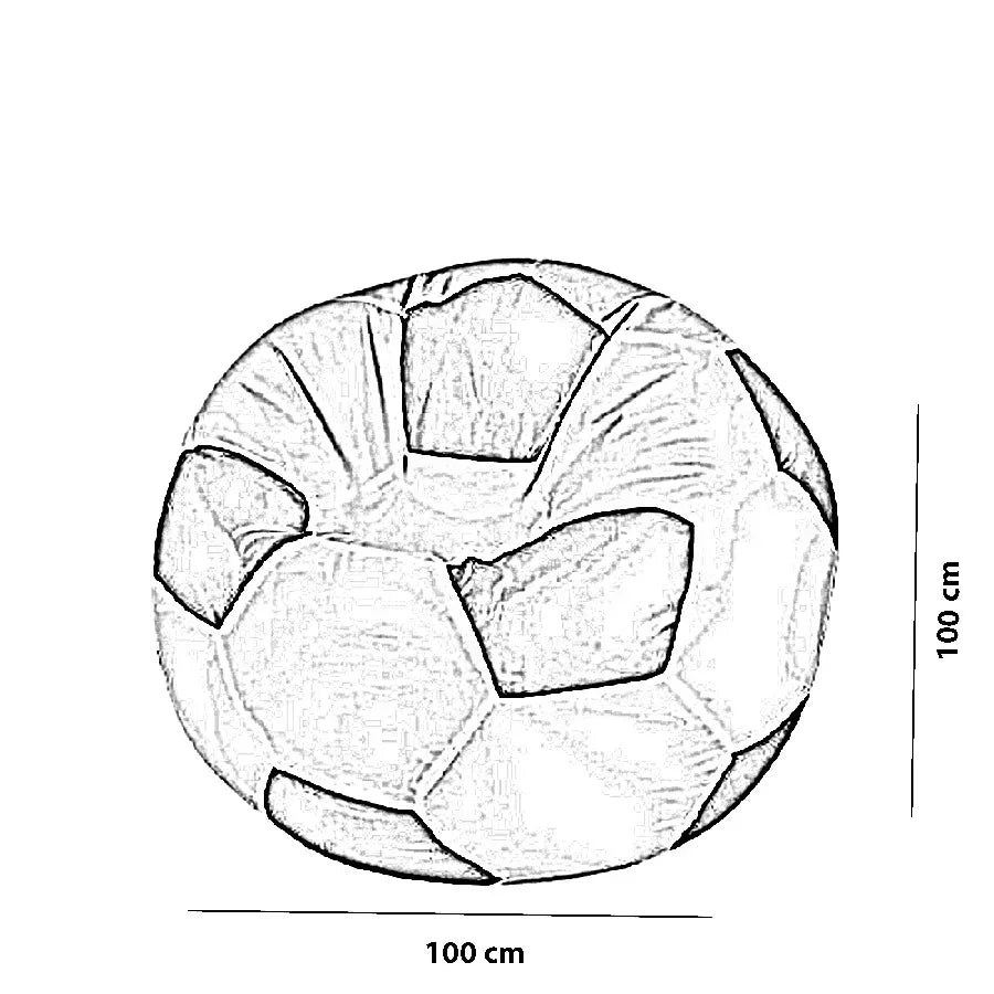 بين باج ووتربروف، 100*100 سم - أزرق×أبيض