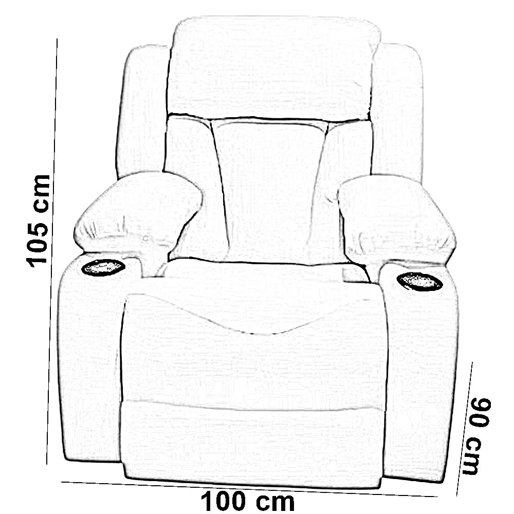 كرسي استرخاء ليزي بوي خشب زان، 100*90*105 سم - أبيض
