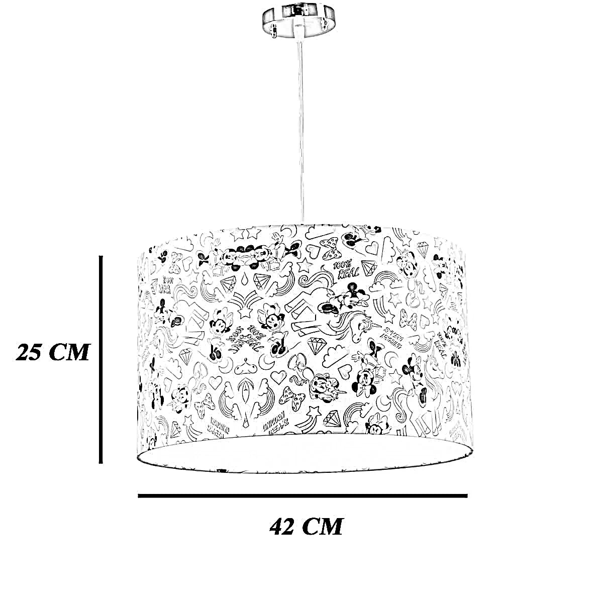 نجفة قماش، 42*25 سم