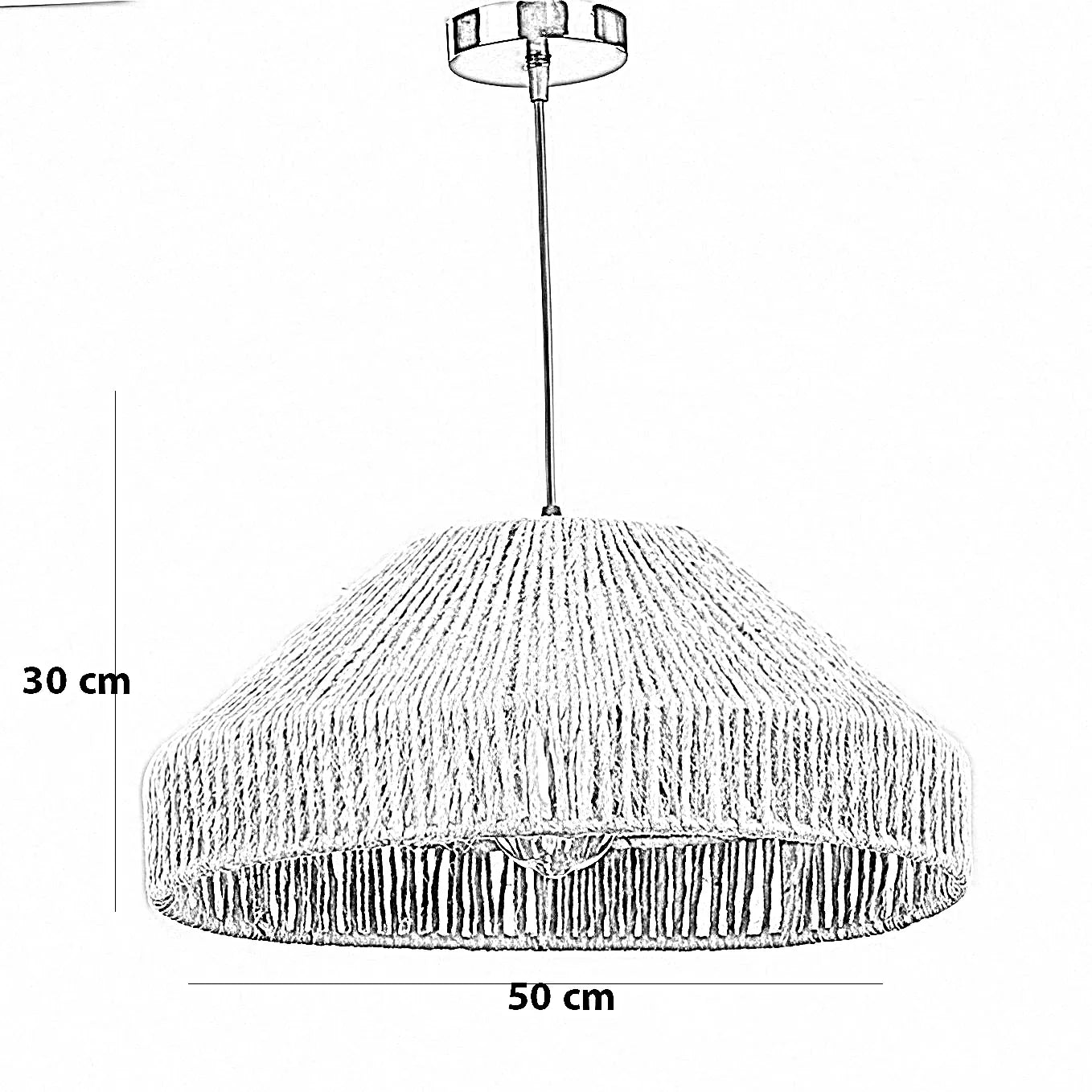 نجفة كتان، 50*30 سم