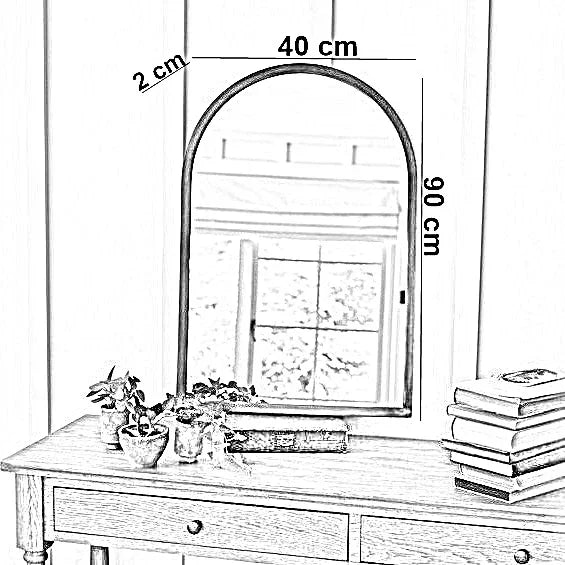 مرايا حائط بإطار خشب ام دي اف، 40*2*90 سم