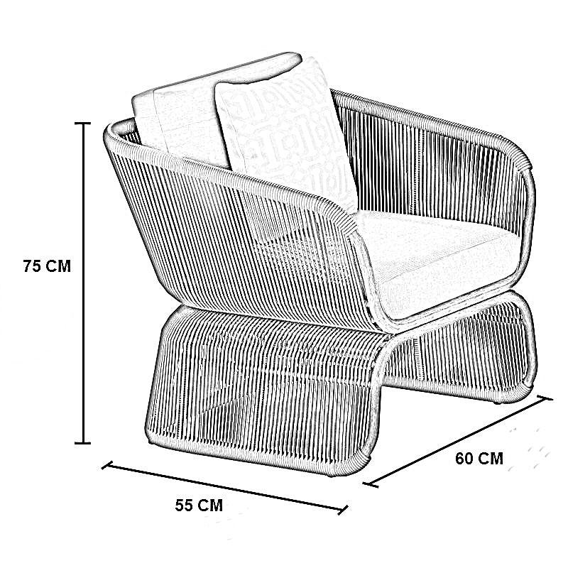طقم خارجي ستيل و دوبار، 4 قطع