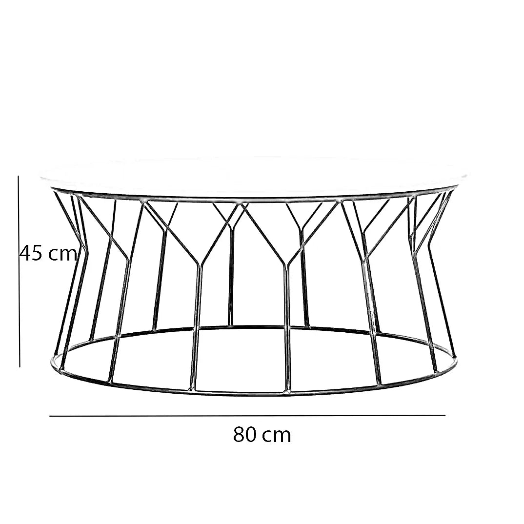 ترابيزة قهوة معدن، 80*45 سم