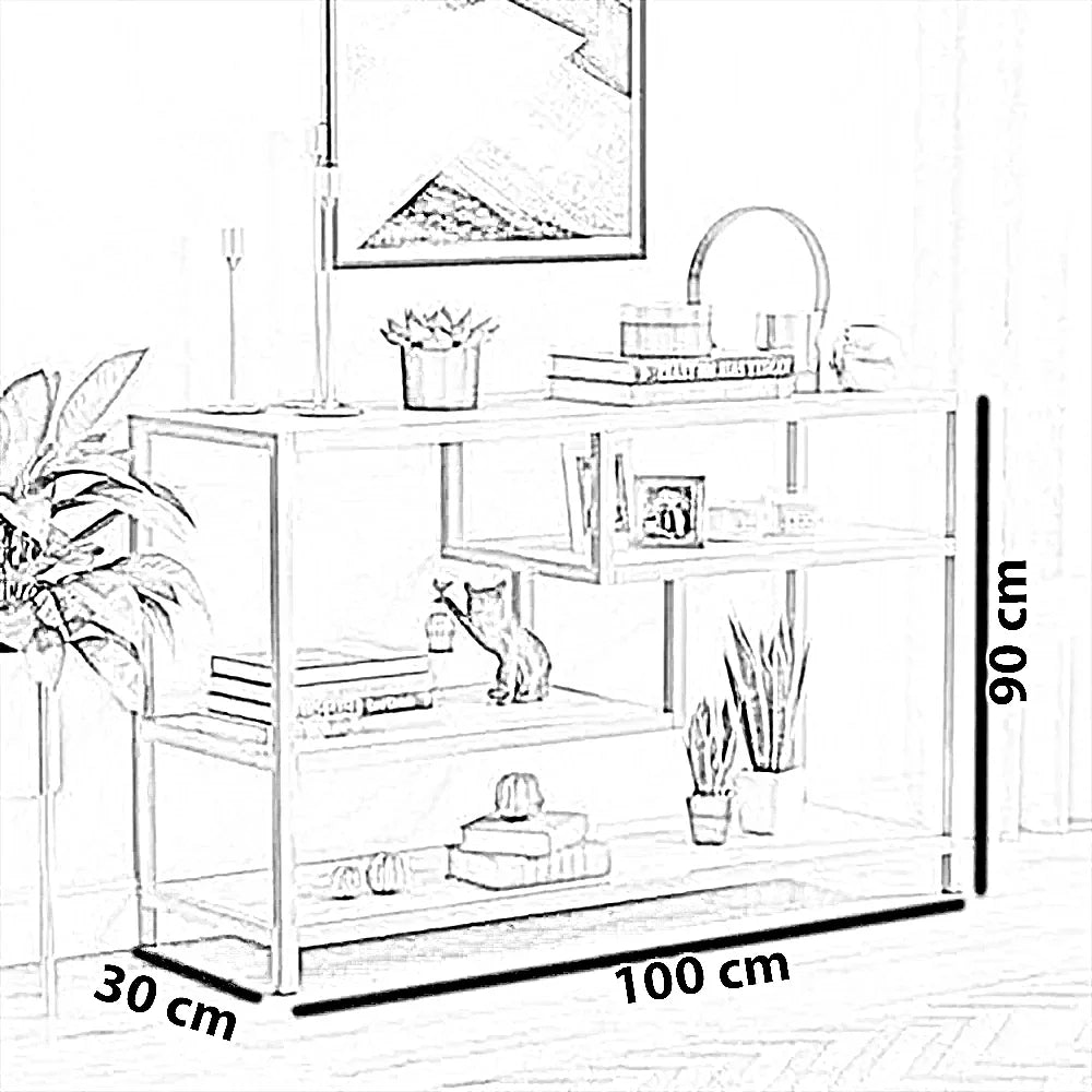كونسول ستيل، 100*30*90 سم