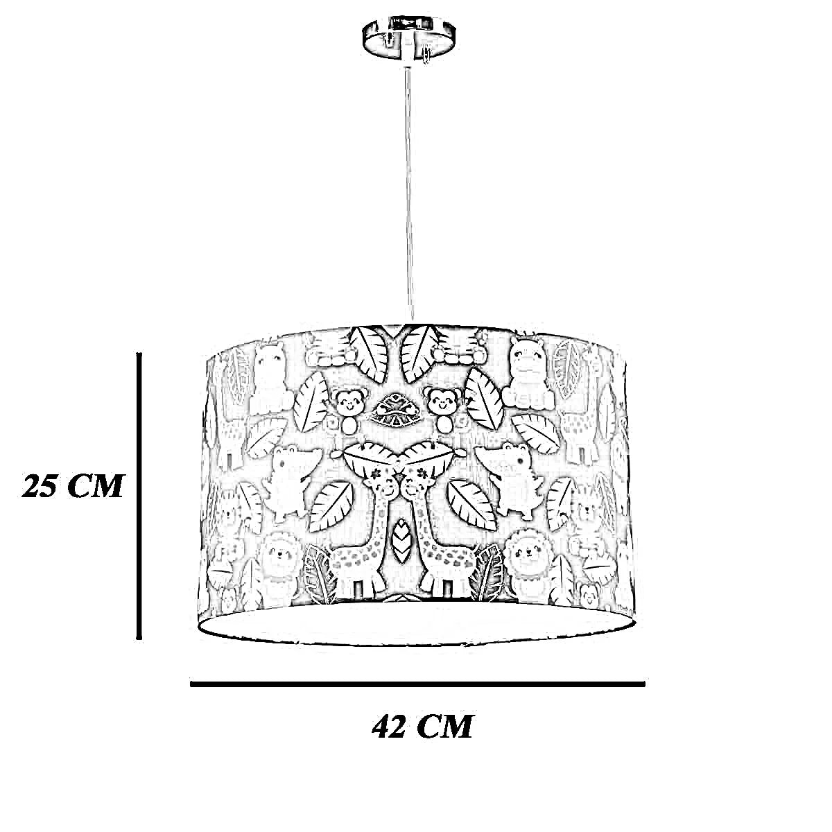 نجفة قماش، 42*25 سم