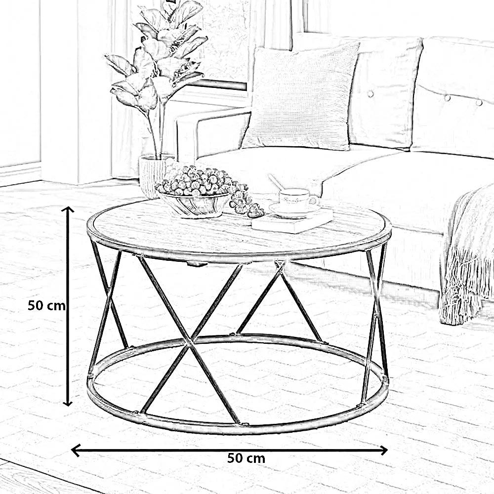 ترابيزة قهوة ستيل، 50*50 سم
