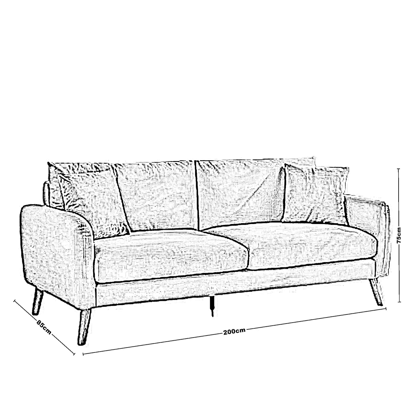 طقم كنب خشب زان، قطعتين