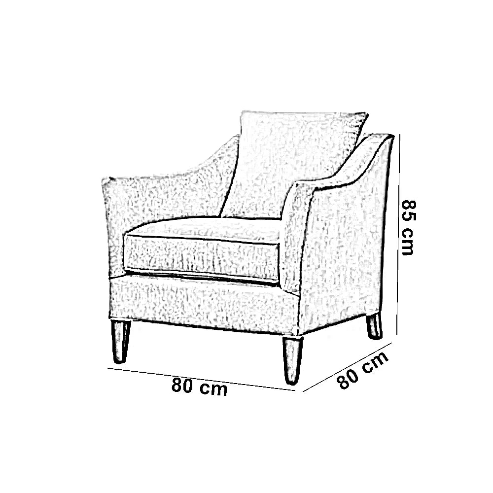 كرسي خشب زان، 80*80*85 سم