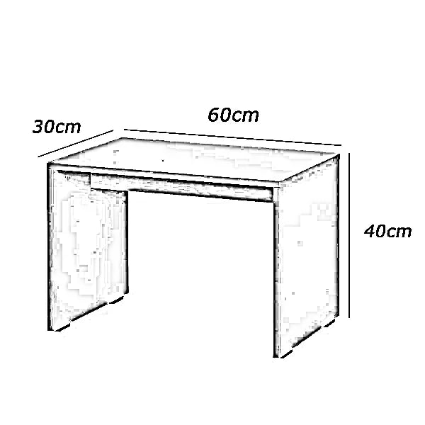 ترابيزة جانبية ام دي اف، 60*30*40 سم