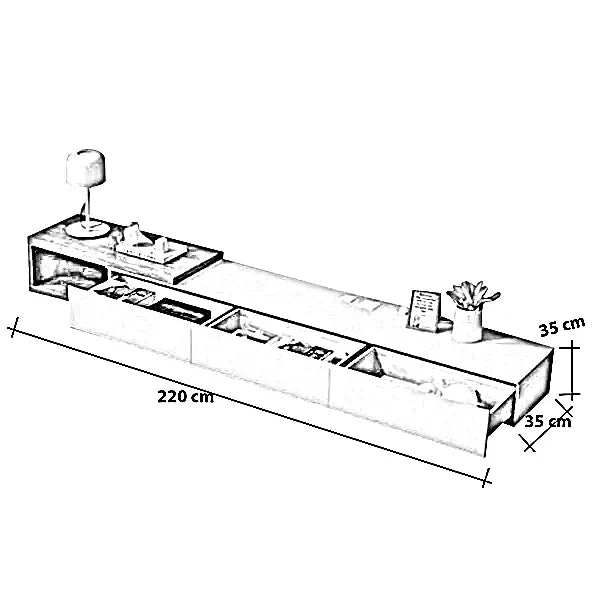 طقم ترابيزة تليفزيون مع ترابيزة قهوة، خشب ام دي اف - قطعتين
