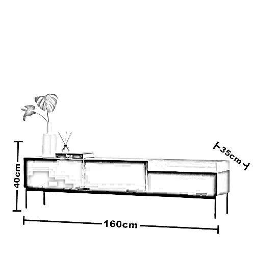 ترابيزة تليفزيون ام دي اف اسباني، 160*35*40 سم