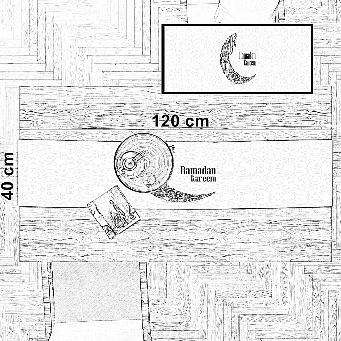 رانر رمضان بوليستر، 40*120 سم