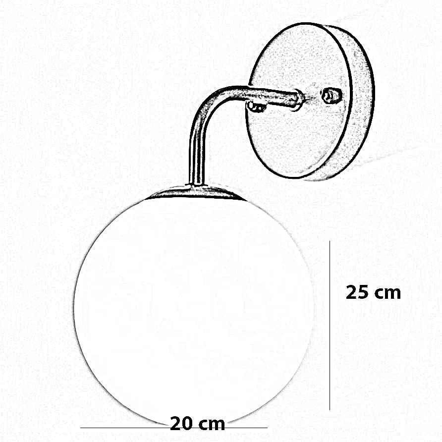 أبليك حائط ستيل و زجاج، 20*25 سم