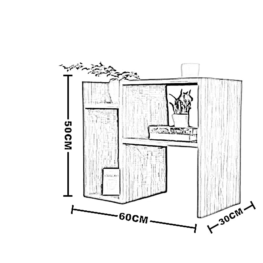 ترابيزة جانبية ام دي اف، 60*30*50 سم