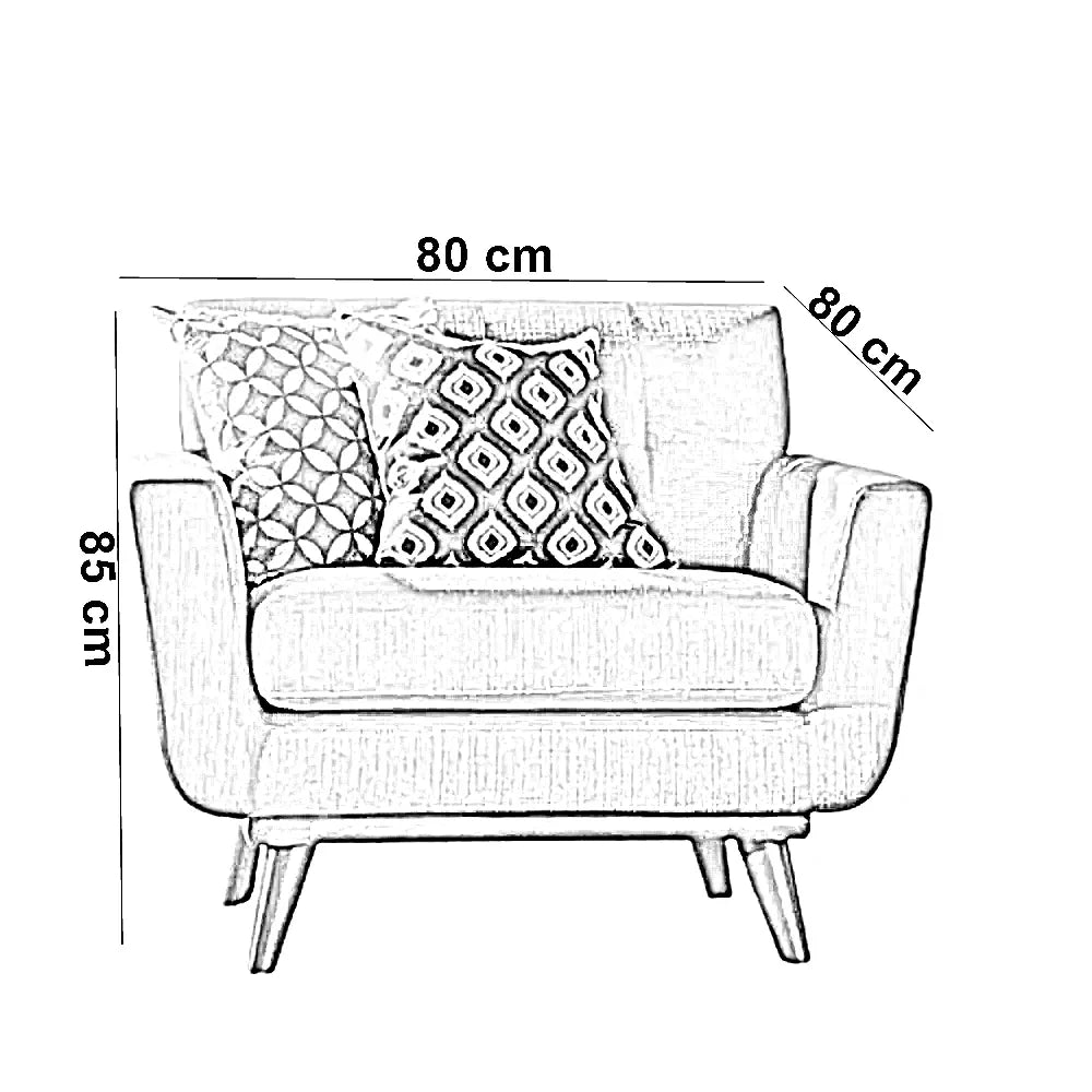 كرسي خشب زان، 80*80*85 سم