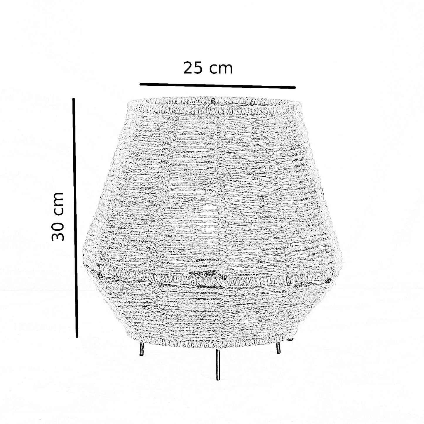 أباجورة قماش، 30*25 سم
